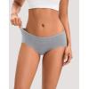 imageINNERSY Womens Underwear Cotton Hipster Panties Regular ampamp Plus Size 6PackFrench Grey