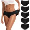 imageINNERSY Womens Soft ampamp Thin No Show Modal Underwear Quick Dry Panties for Summer 5PackBlack