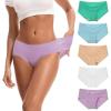 imageINNERSY Womens Soft ampamp Thin No Show Modal Underwear Quick Dry Panties for Summer 5PackMint Sky