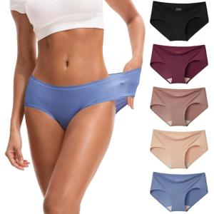 imageINNERSY Womens Soft ampamp Thin No Show Modal Underwear Quick Dry Panties for Summer 5PackMorandi