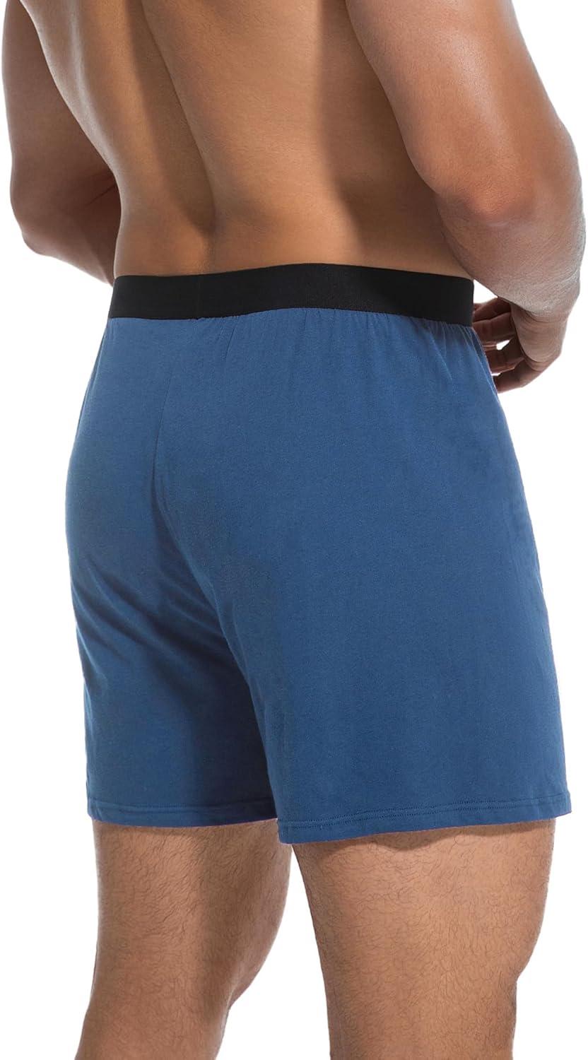 imageINNERSY Mens Boxer Shorts Loose Fit Soft Cotton Boxers for Men 4 PackUrban Dusk