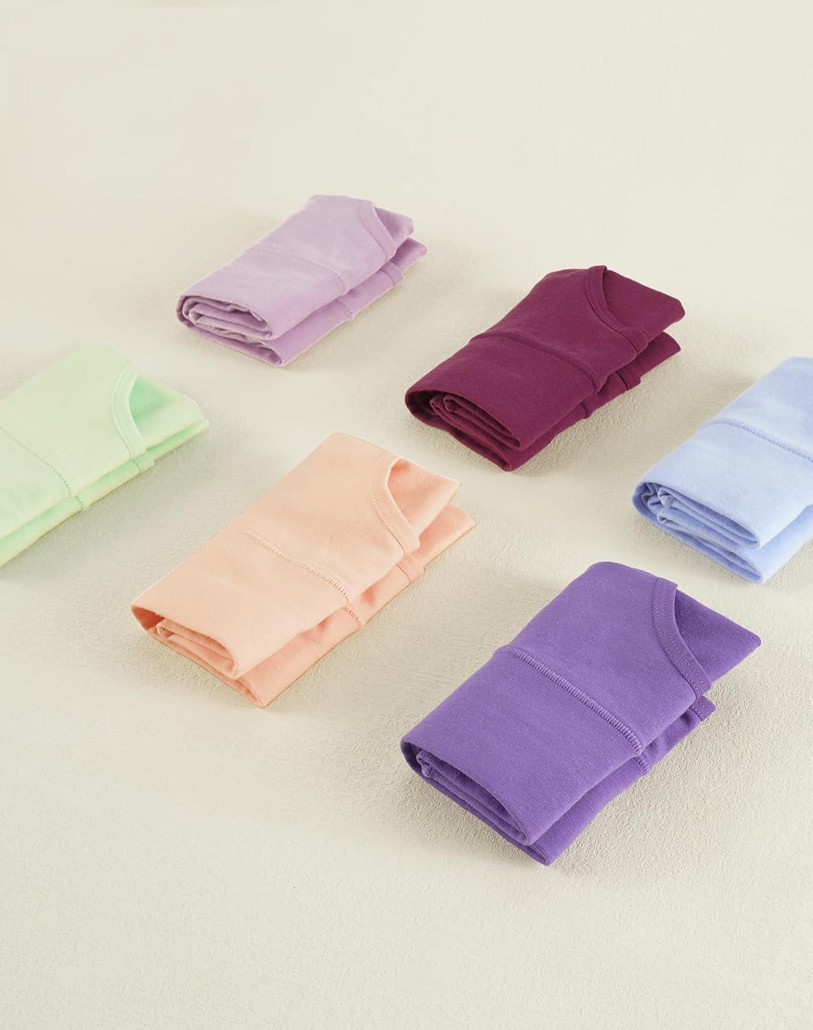 imageINNERSY Teen Girls Underwear Cotton Stretch Briefs Comfy Mid Rise Panties 6 PackPastel Garden