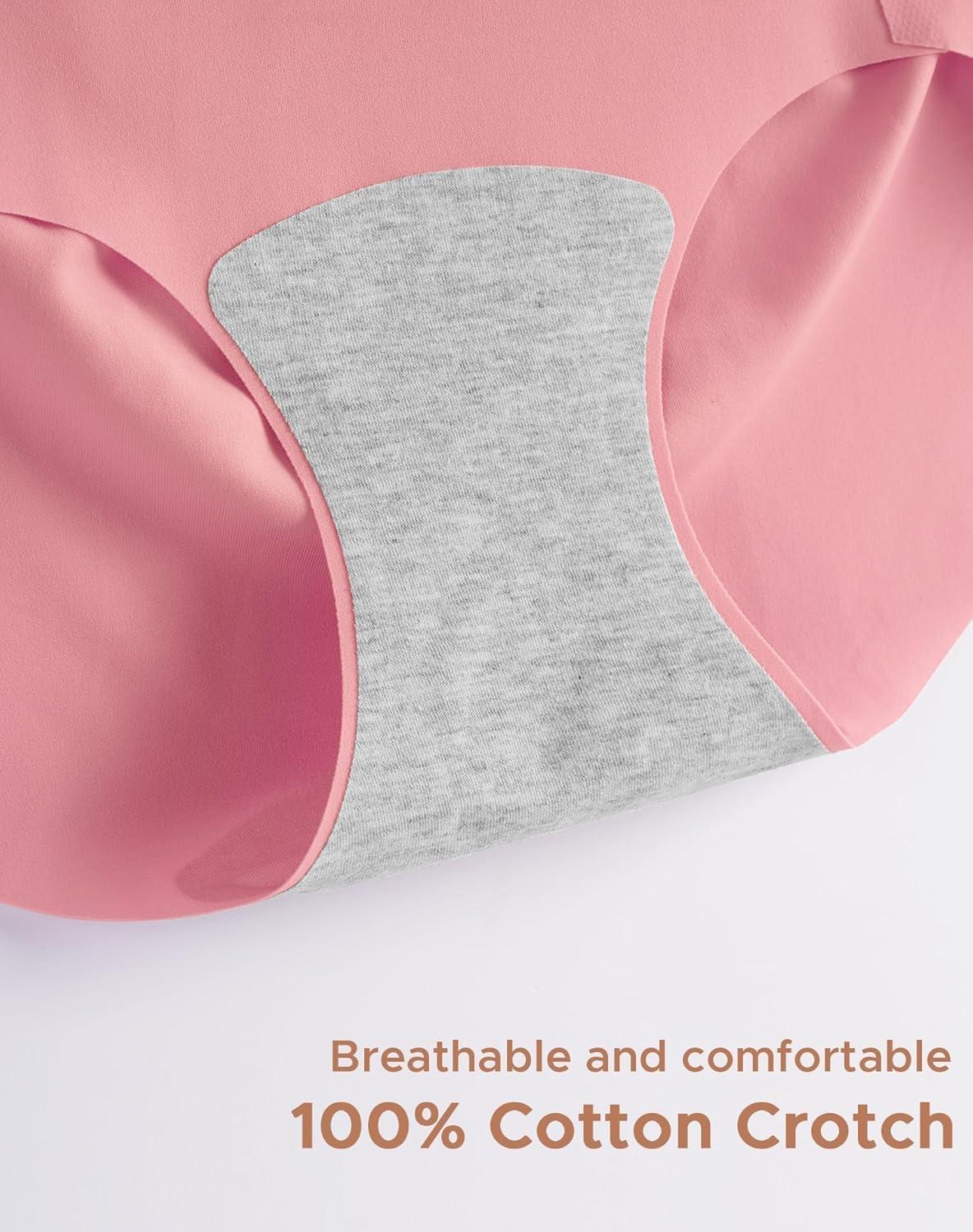 imageINNERSY Womens Seamless No Show Hipster Panties Invisible Light Underwear 3PackBerry Night