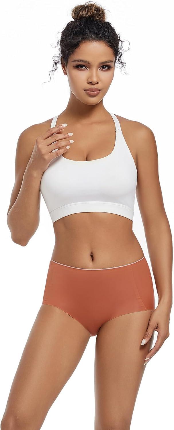 imageINNERSY Womens Seamless No Show Hipster Panties Invisible Light Underwear 3PackCaramelApricotLight Nude