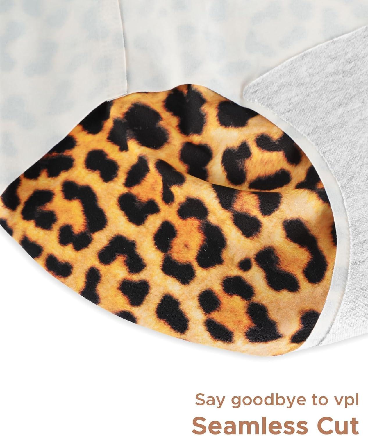 imageINNERSY Womens Seamless No Show Hipster Panties Invisible Light Underwear 3PackLeopard