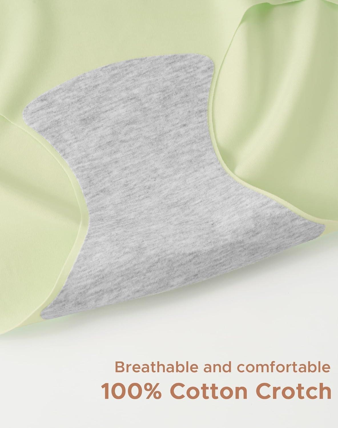 imageINNERSY Womens Seamless No Show Hipster Panties Invisible Light Underwear 3PackMacaroon
