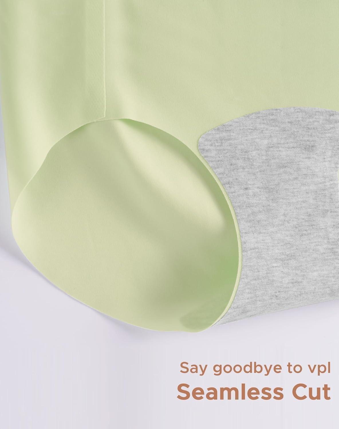 imageINNERSY Womens Seamless No Show Hipster Panties Invisible Light Underwear 3PackMacaroon