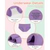 imageINNERSY Girls Cotton Underwear Teen Comfortable Panties Size 816 Briefs 6 PackLilac Twilight