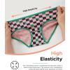 imageINNERSY Girls Cotton Underwear Teen Comfortable Panties Size 816 Briefs 6 PackRedYellow StarsGreenPlaidPurpleRaindrop