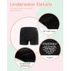 imageINNERSY Girls Period Underwear Cotton Boyshorts for Teen Aged 816 Panties 3 Pack3 Black