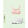 imageINNERSY Girls Sports Bra Cotton Comfortable Wireless Training Bra for Teen Girls 3 PackSoft Serenity