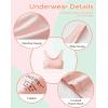 imageINNERSY Girls Sports Bra Cotton Comfortable Wireless Training Bra for Teen Girls 3 PackSoft Serenity