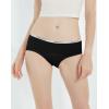 imageINNERSY Period Underwear for Teens Girls Cotton LeakProof Menstrual Panties 3PackBlack