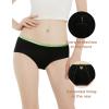 imageINNERSY Period Underwear for Teens Girls Cotton LeakProof Menstrual Panties 3PackBright Black