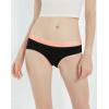 imageINNERSY Period Underwear for Teens Girls Cotton LeakProof Menstrual Panties 3PackColored Black