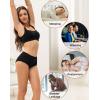 imageINNERSY Period Underwear for Women Heavy Flow High Waist Cotton Leak Proof Postpartum Menstrual Panties 3PackClassic Black