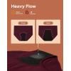 imageINNERSY Period Underwear for Women Heavy Flow High Waist Cotton Leak Proof Postpartum Menstrual Panties 3PackDark Retro