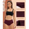 imageINNERSY Period Underwear for Women Heavy Flow High Waist Cotton Leak Proof Postpartum Menstrual Panties 3PackDark Retro
