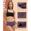 imageINNERSY Period Underwear for Women Heavy Flow High Waist Cotton Leak Proof Postpartum Menstrual Panties 3PackDusk Plumage
