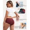 imageINNERSY Womens Cotton Underwear High Waist Ladies Briefs Full Coverage Panties 4PackDark Vintage