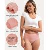 imageINNERSY Womens Cotton Underwear High Waist Ladies Briefs Full Coverage Panties 4PackMacaron