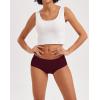 imageINNERSY Womens Seamless No Show Hipster Panties Invisible Light Underwear 3PackRed Wine