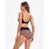 imageINNERSY Womens Underwear Cotton Soft Underwear High Waisted Breathable Briefs 5 PackChessboard