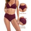 imageINNERSY Womens Underwear Cotton Soft Underwear High Waisted Breathable Briefs 5 PackDeep Grain