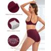imageINNERSY Womens Underwear Cotton Soft Underwear High Waisted Breathable Briefs 5 PackDeep Grain