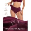 imageINNERSY Womens Underwear Cotton Soft Underwear High Waisted Breathable Briefs 5 PackDeep Grain