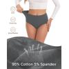 imageINNERSY Womens Underwear Cotton Soft Underwear High Waisted Breathable Briefs 5 PackDusk Denim