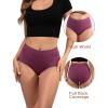 imageINNERSY Womens Underwear Cotton Soft Underwear High Waisted Breathable Briefs 5 PackDusky Glow
