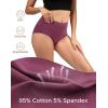 imageINNERSY Womens Underwear Cotton Soft Underwear High Waisted Breathable Briefs 5 PackDusky Glow