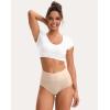 imageINNERSY Womens Underwear Cotton Soft Underwear High Waisted Breathable Briefs 5 PackMacaroon