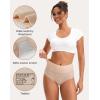 imageINNERSY Womens Underwear Cotton Soft Underwear High Waisted Breathable Briefs 5 PackMacaroon