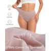 imageINNERSY Womens Underwear Cotton Soft Underwear High Waisted Breathable Briefs 5 PackMist Sand