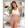 imageINNERSY Womens Underwear Cotton Soft Underwear High Waisted Breathable Briefs 5 PackMist Sand