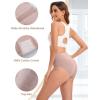 imageINNERSY Womens Underwear Cotton Soft Underwear High Waisted Breathable Briefs 5 PackMist Sand