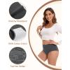 imageINNERSY Womens Underwear Cotton Soft Underwear High Waisted Breathable Briefs 5 PackSolid Colors and Polka Dot