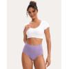 imageINNERSY Womens Underwear Cotton Soft Underwear High Waisted Breathable Briefs 5 PackStyle 1