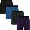 imageINNERSY Mens Boxer Shorts Loose Fit Soft Cotton Boxers for Men 4 PackAurora