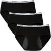imageINNERSY Period Underwear for Teens Girls Cotton LeakProof Menstrual Panties 3PackBlack