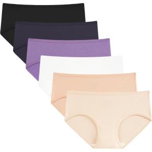 imageINNERSY Girls Cotton Underwear Teen Comfortable Panties Size 816 Briefs 6 PackLilac Twilight