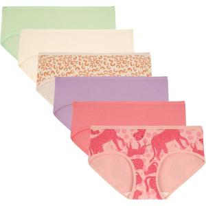 imageINNERSY Girls Cotton Underwear Teen Comfortable Panties Size 816 Briefs 6 PackMeadow Pastels