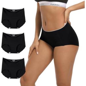 imageINNERSY Womens Seamless No Show Hipster Panties Invisible Light Underwear 3PackBlack