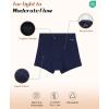 imageINNERSY Period Boxer for Women High Waisted Leak Proof Postpartm Menstrual Mesh BoyShorts Panties Underwear 3PackClassic Darks