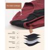 imageINNERSY Period Underwear for Women Cotton Lace Leakproof Menstrual Hipster Panties Bikini Briefs 3PackBlack  Red