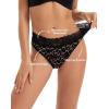 imageINNERSY Period Underwear for Women Cotton Lace Leakproof Menstrual Hipster Panties Bikini Briefs 3PackBlossom Star
