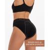 imageINNERSY Period Underwear for Women Cotton Lace Leakproof Menstrual Hipster Panties Bikini Briefs 3PackSolid Black