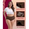 imageINNERSY Period Underwear for Women High Waisted LeakProof Postpartum Menstrual Panties 3PackCoffee Gradient